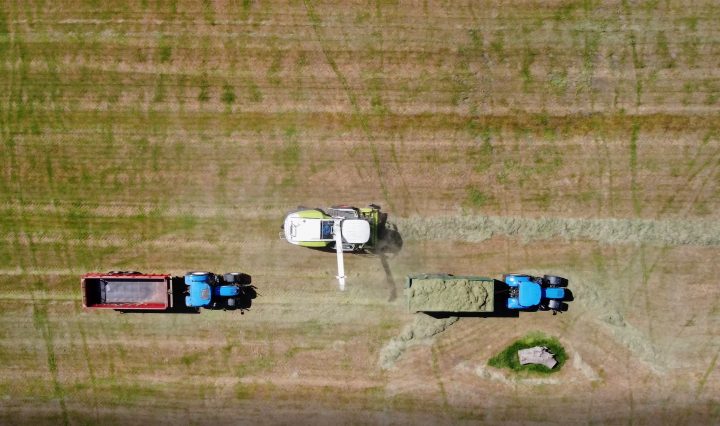 Combine Harvesters at Aske Hall